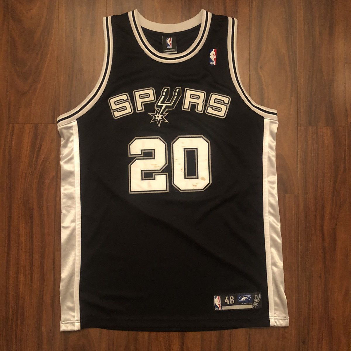 Nba Authentic Reebok San Antonio Spurs Manu Ginobili Jersey