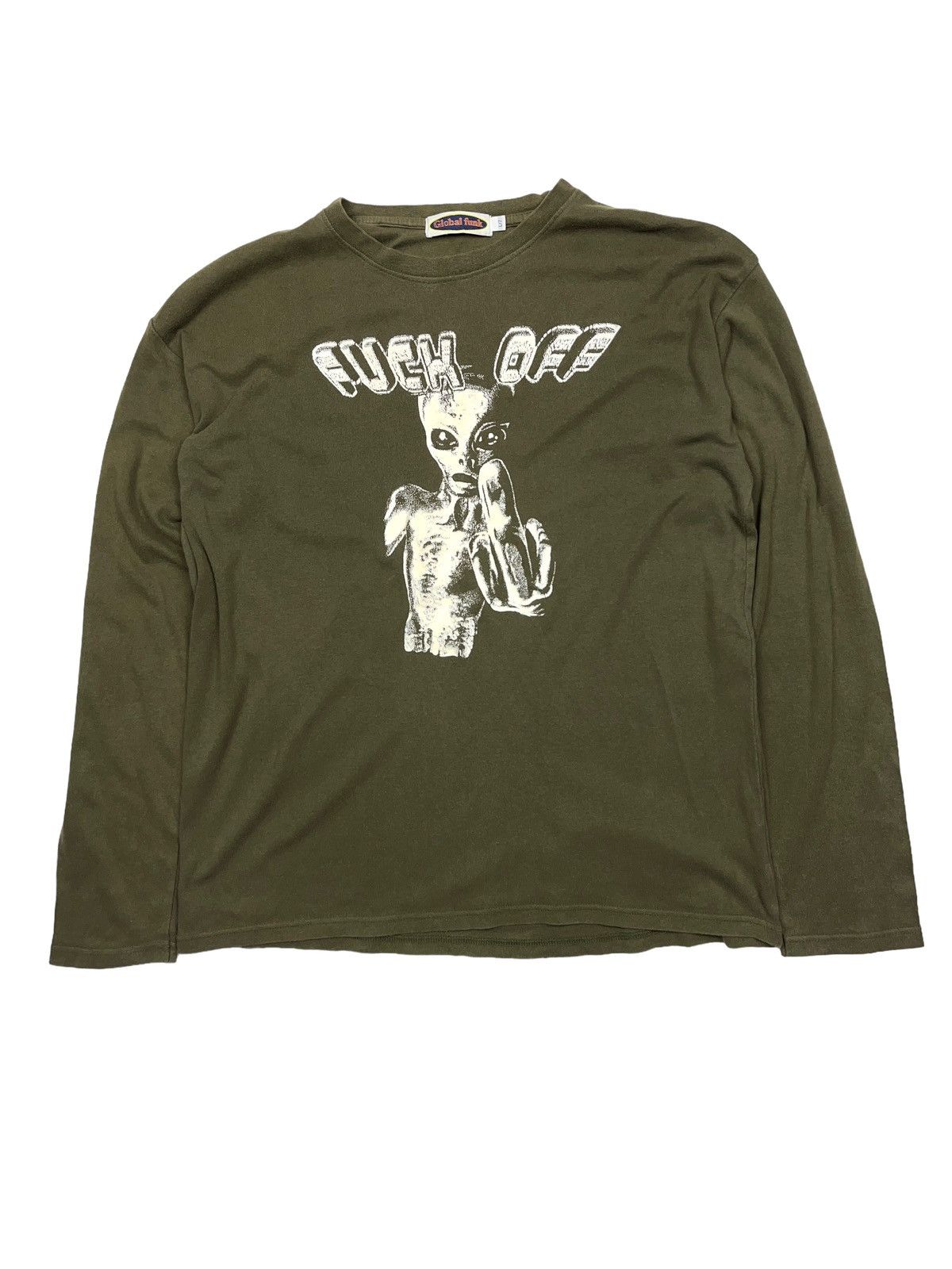 Workshop Vintage Alien Fuck Off Long Sleeve Glows In The Dark