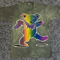 Fruit Of The Loom Vintage Grateful Dead Dancing Bear The Mountain T Shirt L Green 1990s 90s Music Ro