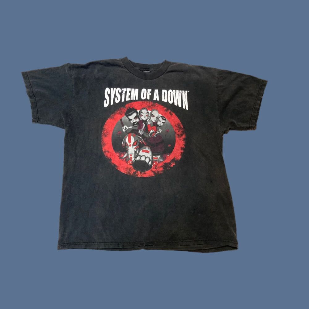 Vintage System Of A Down Mushroom Cult Concert Tour Band Rare Shirt Xl Black Men T Shirt Ban Hoodie, Sweatshirt