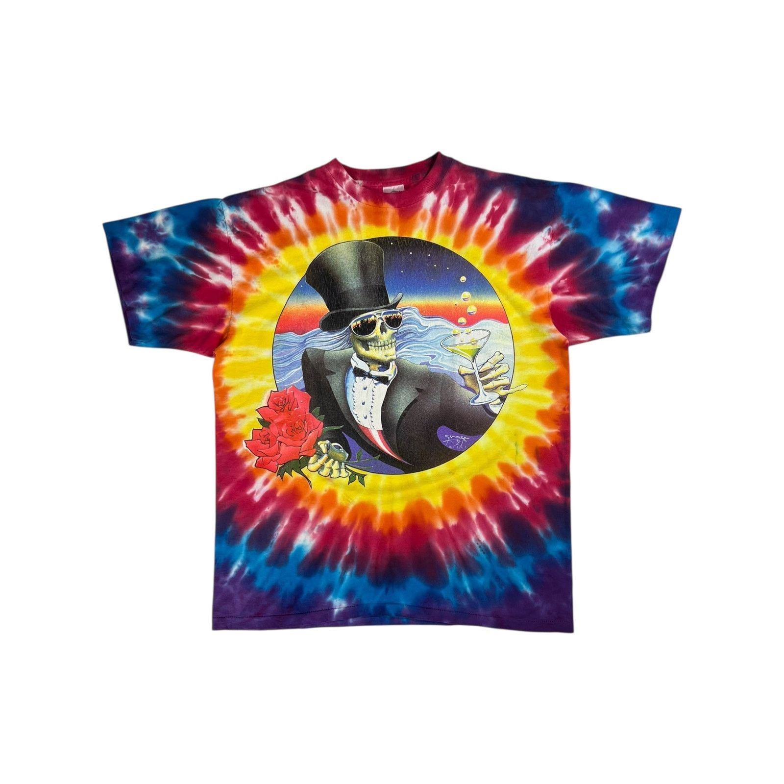 Grateful Dead X Vintage 1989 Grateful Dead One More Saturday Night Stanley Mouse Tee Hoodie, Sweatshirt | FlexRushtees.com