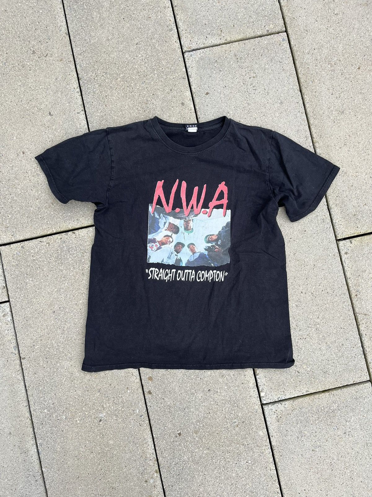 Vintage Sun Faded Black Nwa Shirt Hoodie, Sweatshirt | FlexRushtees.com