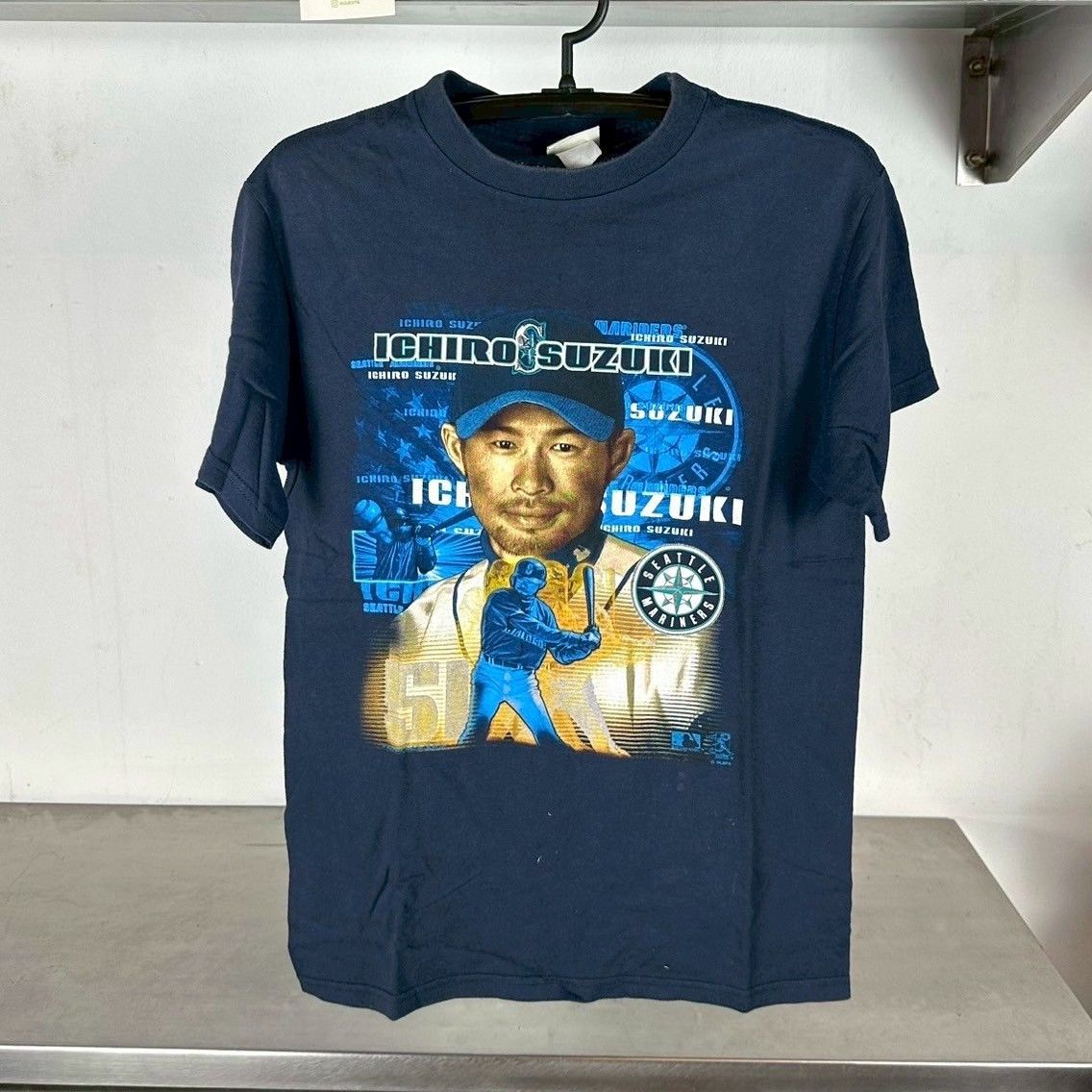 Vintage 2000s Ichiro Suzuki Seattle Mariners Mlb Medium T Shirt Hoodie, Sweatshirt | FlexRushtees.com