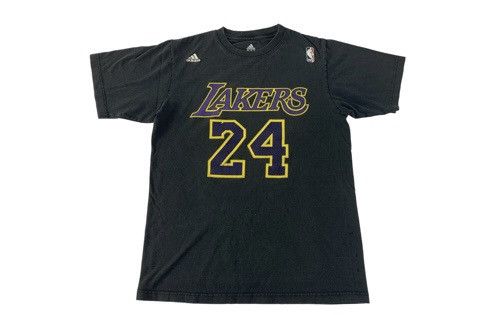 Adidas 90s La Lakers Adidas Kobe Bryant 24 Nba Printed Tee