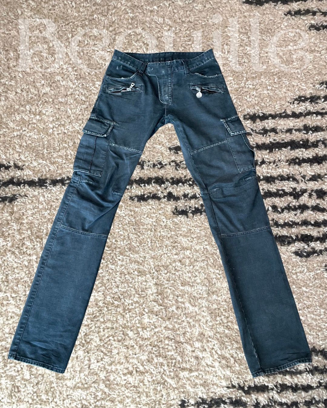 Balmain Decarnin Military Biker Eagle Coin Pant Ss 11s