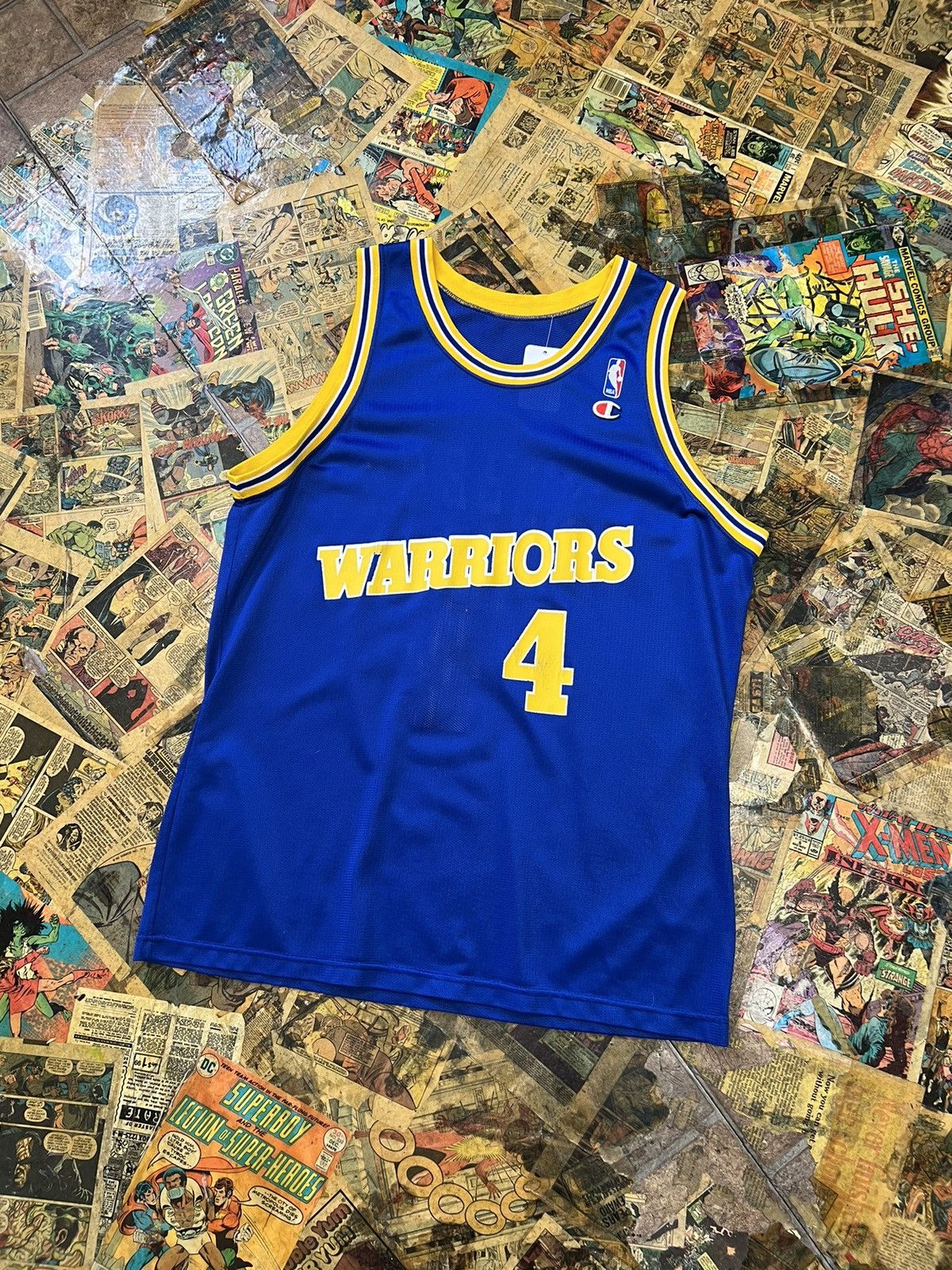 Vintage Champion Golden State Warriors Chris Webber Jersey