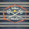 Vintage Dark Seas T Shirt Mens Crew Neck Graphic Tee Black S Ocean Sea Life Beach Ship 90s