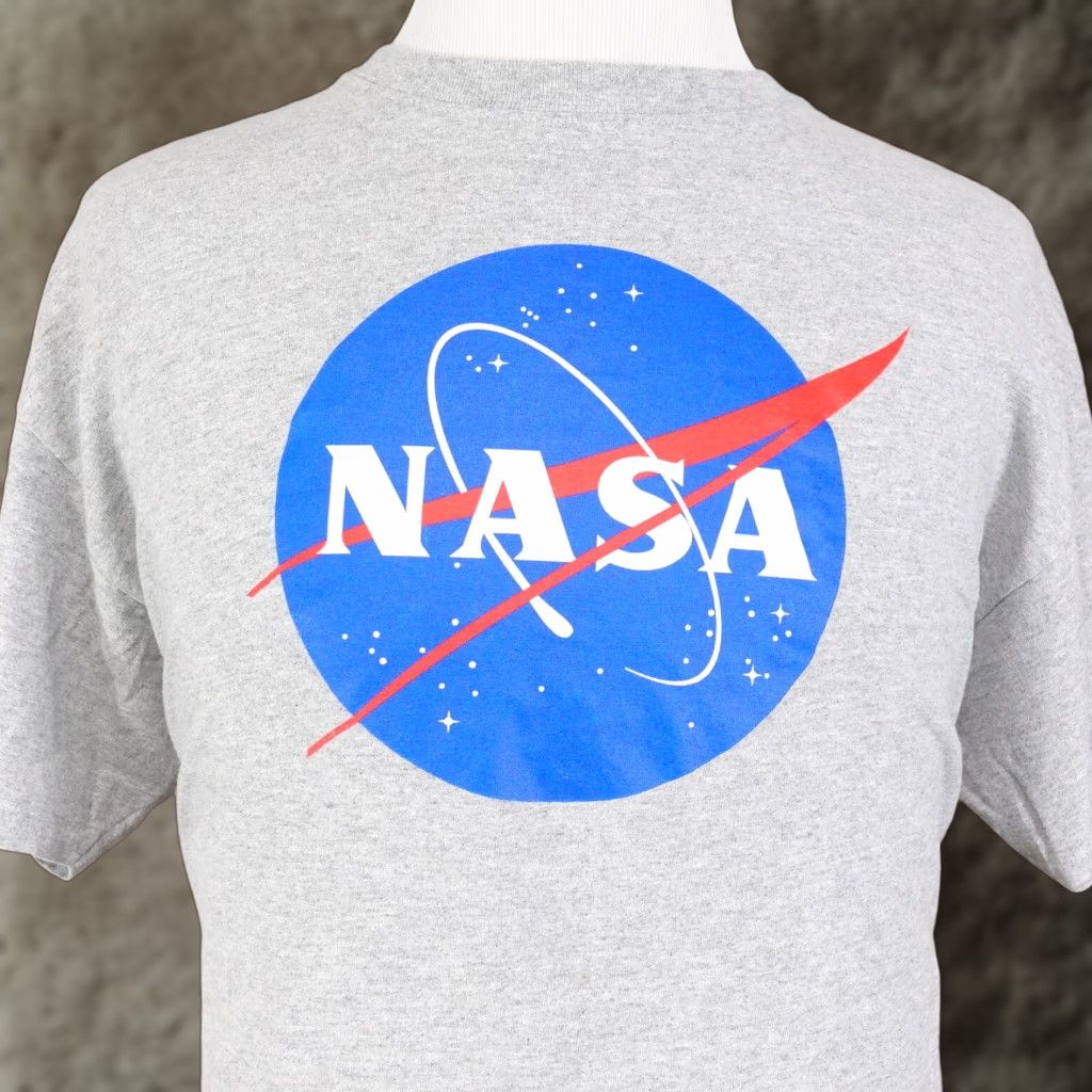 Gildan Nasa Logo Space Exploration Grey Unisex Adult T Shirt Xl 90s Astronomy Science