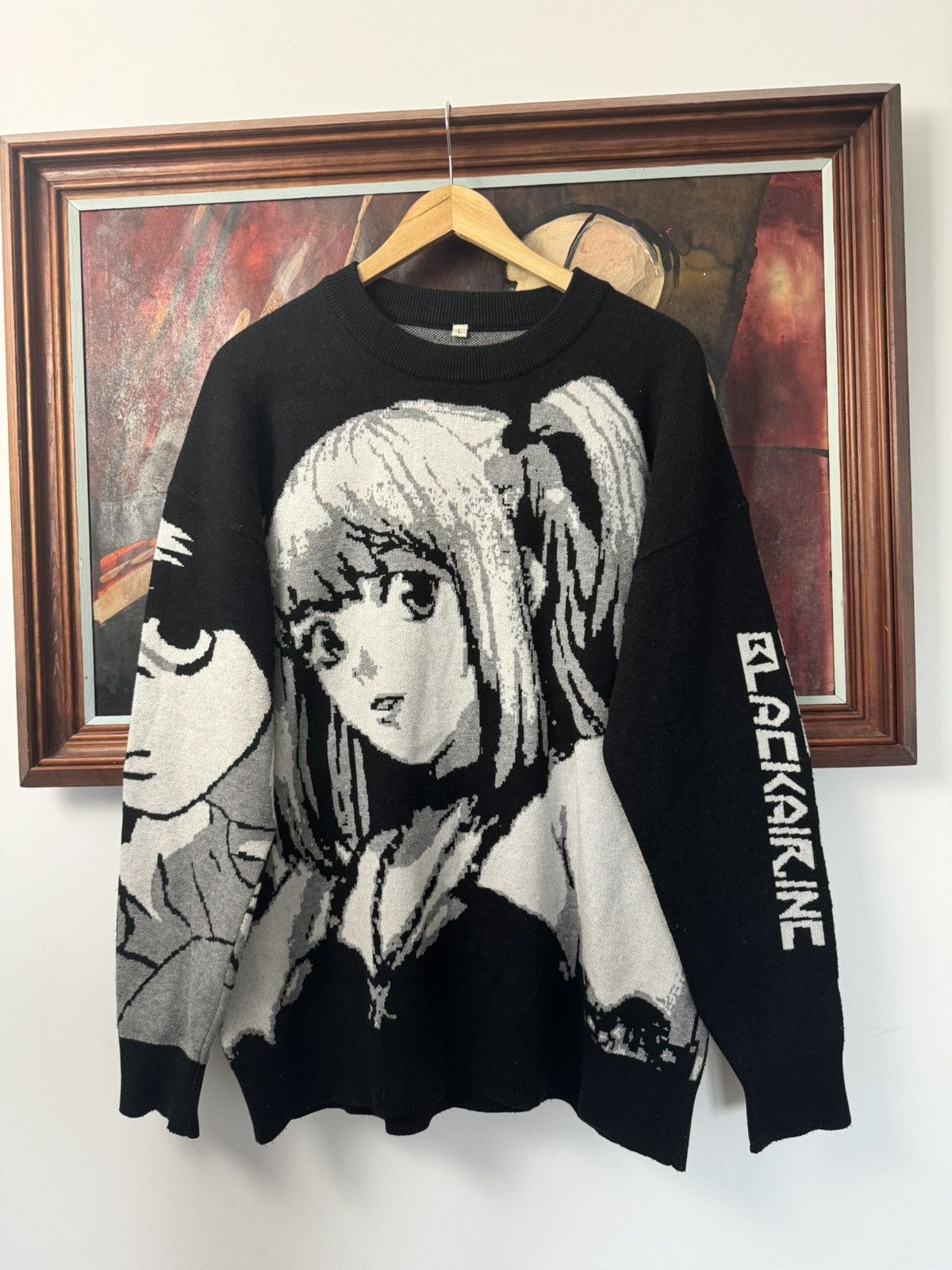 Vintage Y2k Anime Knit Loose Sweater Death Note Misa Amane T-Shirts, Hoodie, Sweatshirt | FlexRushtees.com
