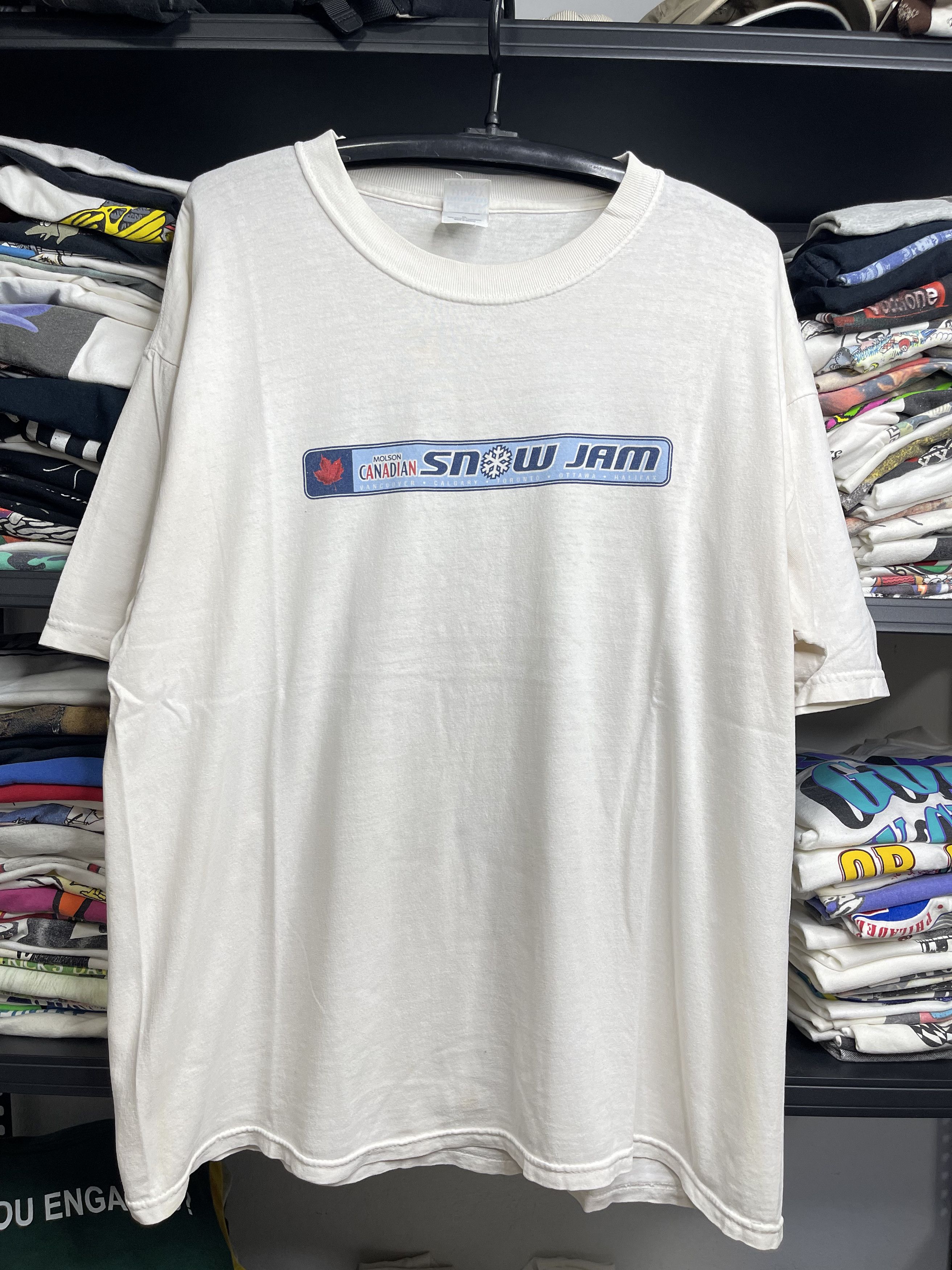 Vintage Molson Canadian Snow Jam Beer Promo Tee Xl Hoodie, Sweatshirt | FlexRushtees.com