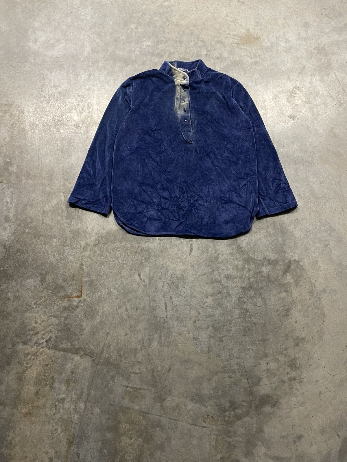 Vintage 60s Levi S Sun Faded Velvet Henley Pullover