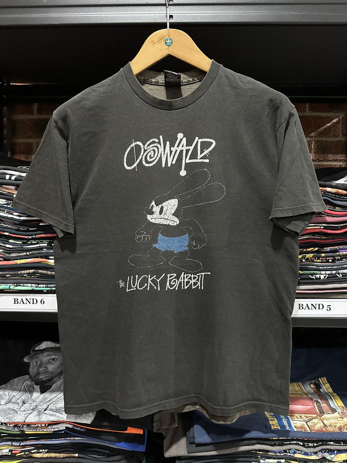 Vintage Stussy Oswald The Lucky Rabbit Distressed Tee Hoodie, Sweatshirt | FlexRushtees.com