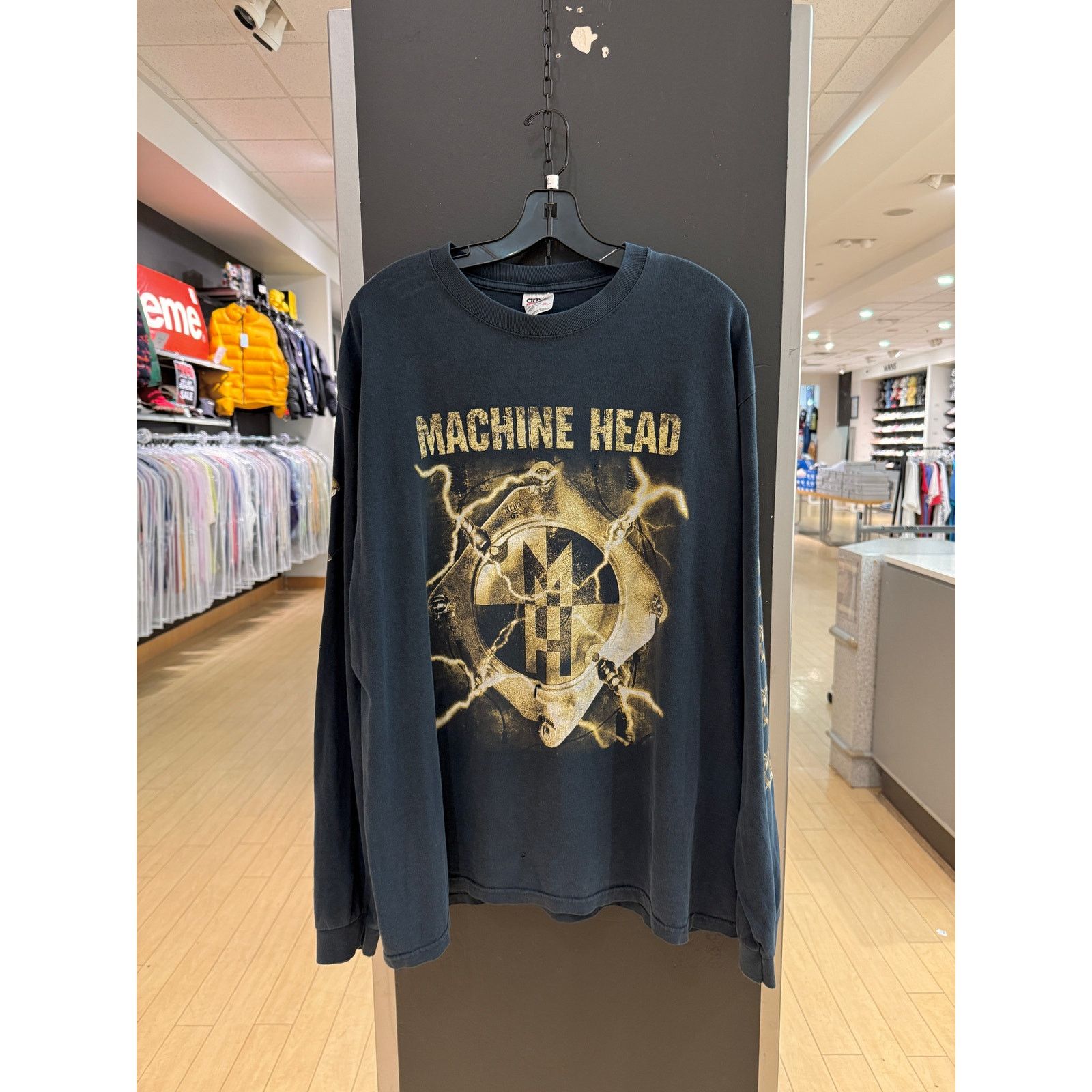Band Tees X Vintage 2002 Machine Head Vintage Long Sleeve Metal Band Tour Shirt