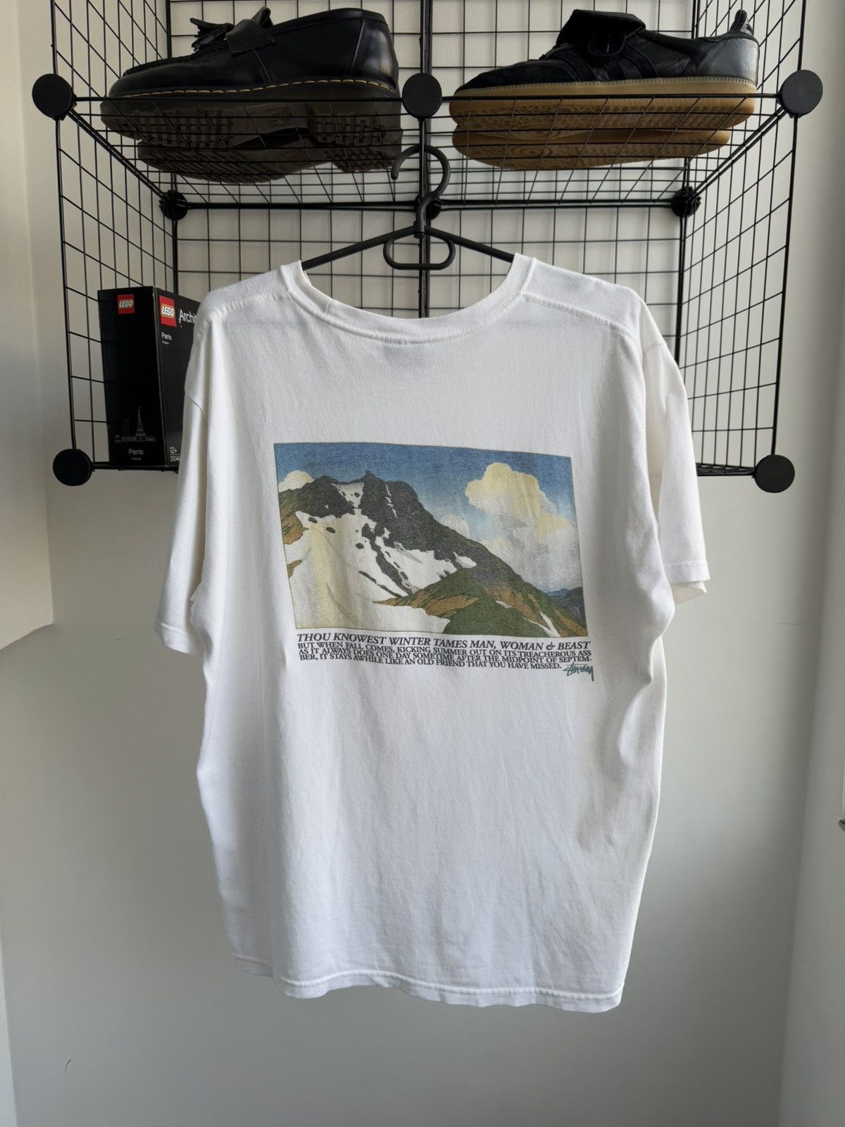 Vintage Stussy Mountains T Shirt