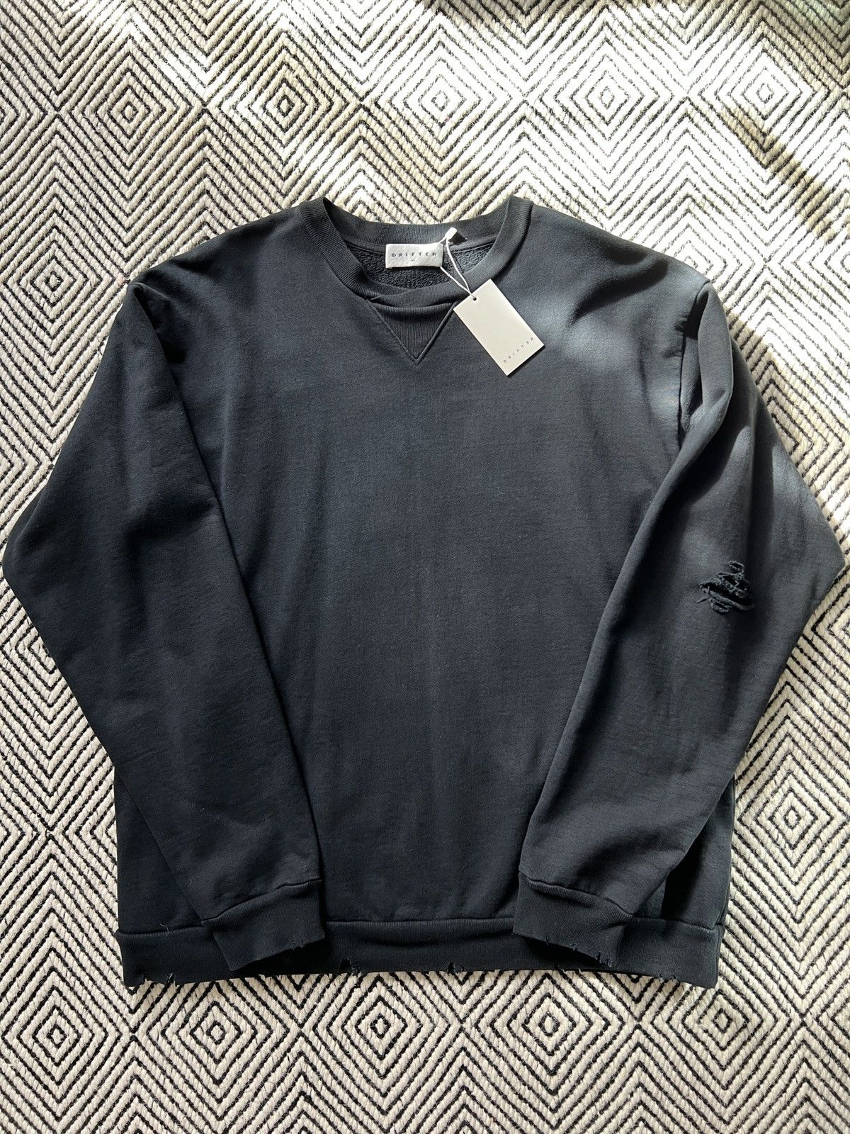 Drifter Crewneck Sweatshirt Black Vintage Maison Margiela T-Shirts, Hoodie | FlexRushtees.com