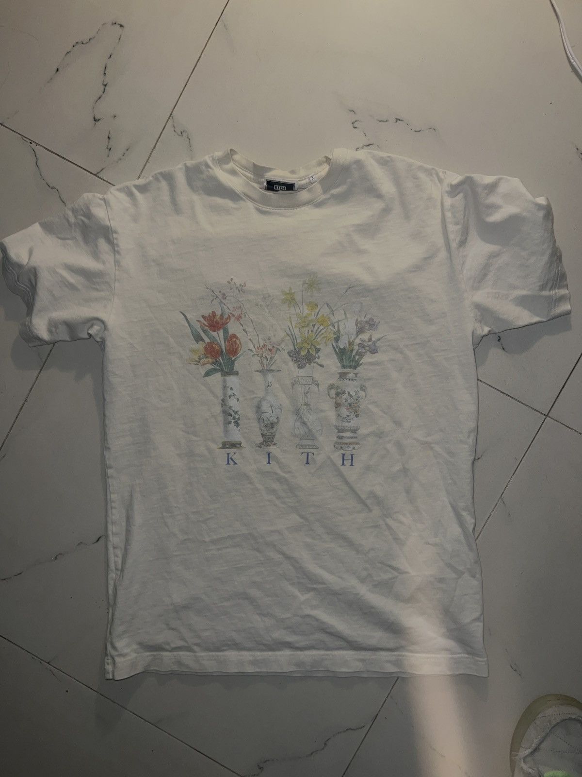 Kith Vase T Shirt Sandrift Xs Hoodie, Sweatshirt | FlexRushtees.com