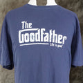 Is Good Life Is Good The Goodfather Crusher Tee Mens 2xl Blue Crew Neck Short Sleeve Adult Size