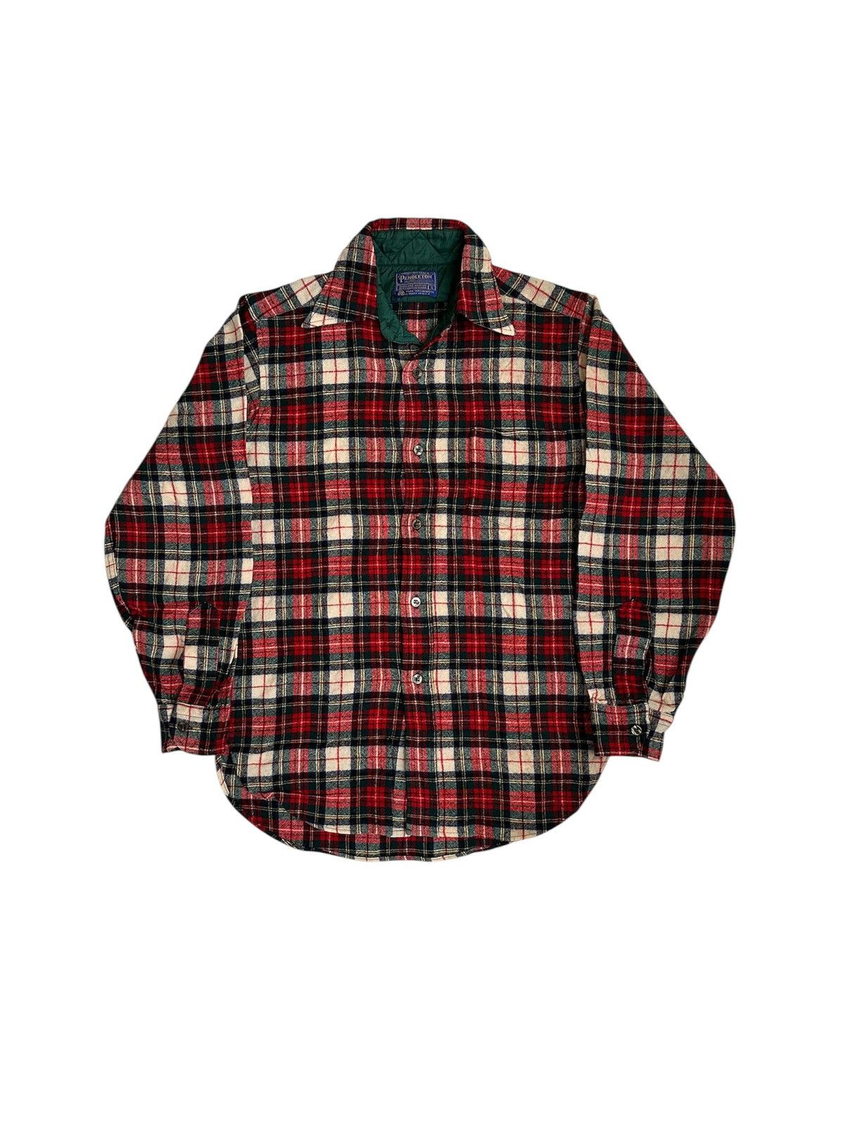 Vintage 70s Pendleton Flannel Shirt Made In Usa