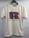 Athletic Russell Athletic Retro Logo Beige T Shirt Medium