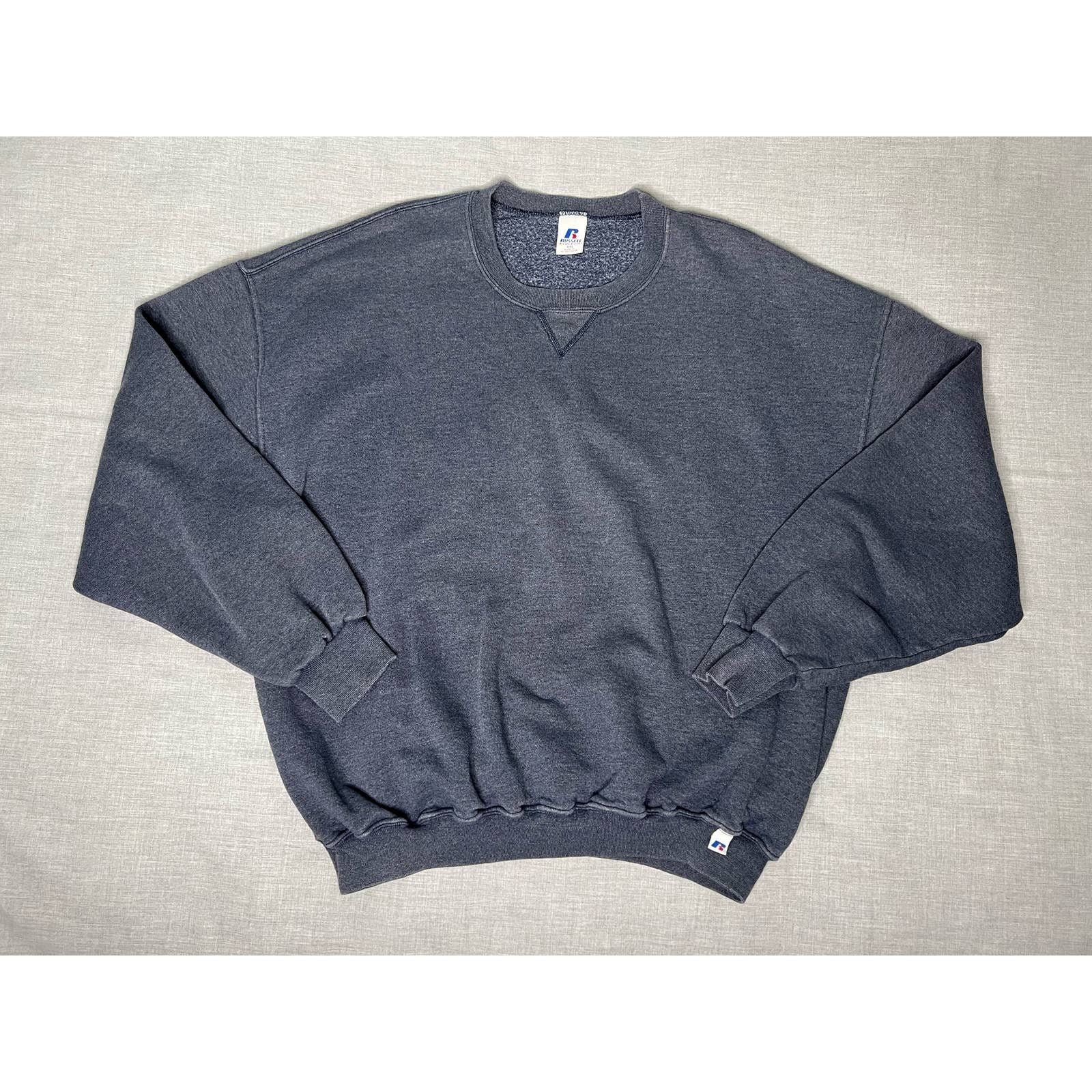 Athletic Russell Athletic Grey Pullover Blank Crewneck Sweatshirt 2xl