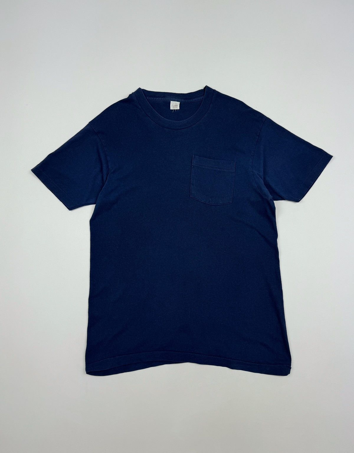 1990 S Vintage Fruit Of The Loom Blank Chest Pockets T Shirt