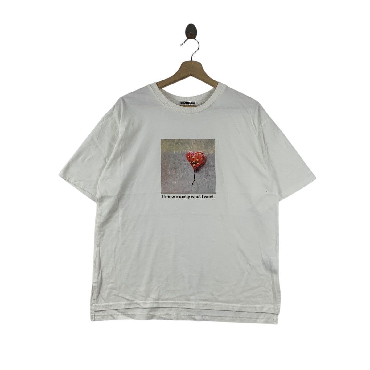 Vintage Brandalised Banksy Balloon Graffiti Artist London Tee Shirt Hoodie, Sweatshirt | FlexRushtees.com