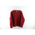 Vintage 90s American Eagle Knit Wool Crewneck Sweater Red