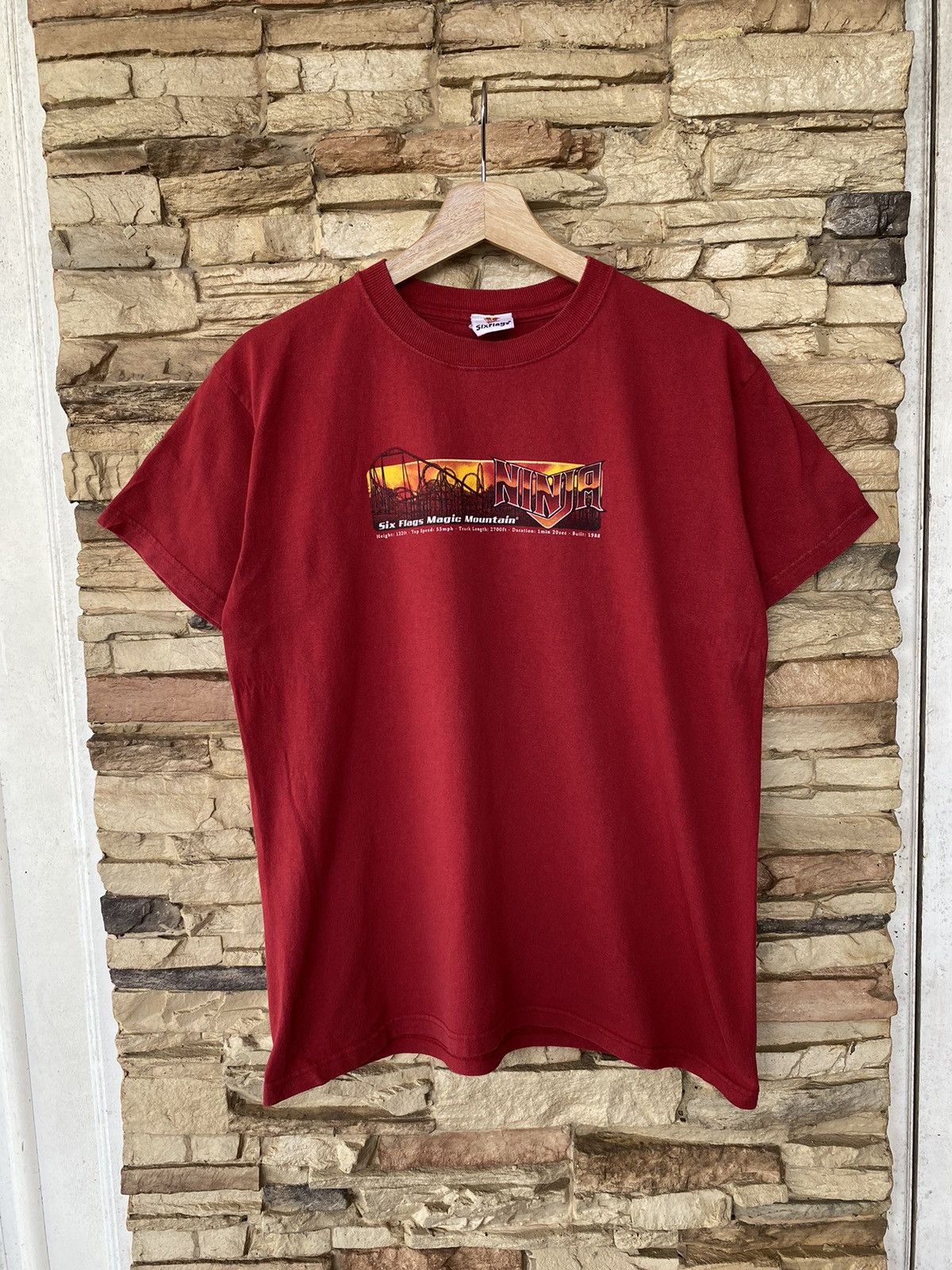 Vintage 90s Ninja Six Flags Magic Mountain Tees