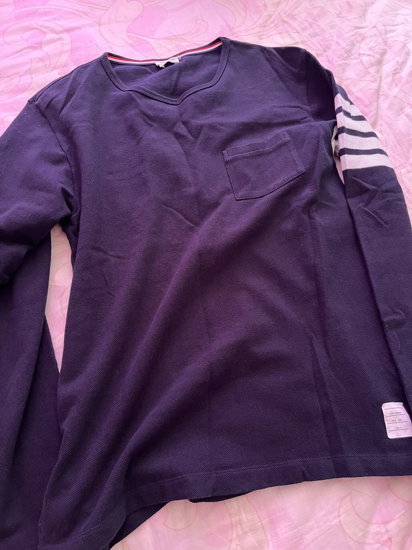 Browne Thom Browne Knit Tee In Deep Blue Hoodie, Sweatshirt | AU16VibeMintTees.com