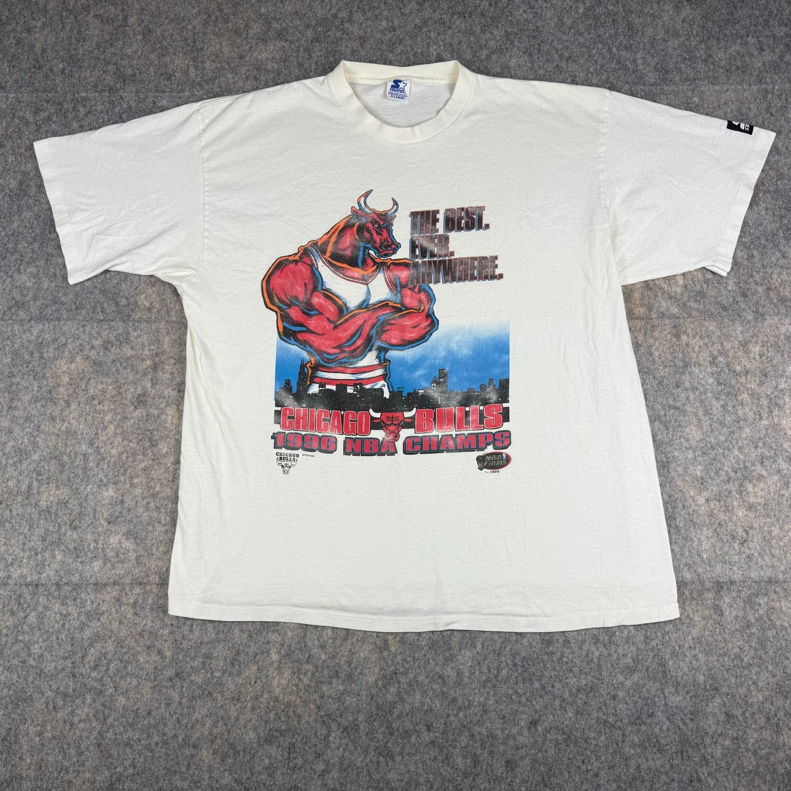 Vintage Starter Chicago Bulls 1996 Nba Champs T Shirt