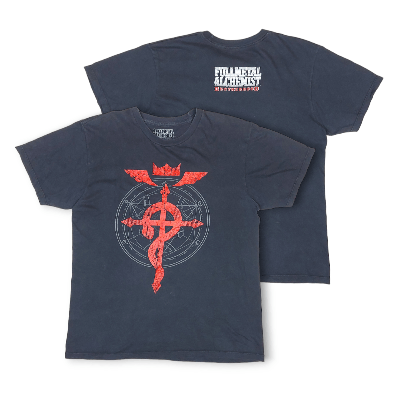 Vintage Fullmetal Alchemist Brotherhood Double Sided Authentic Tee Hoodie, Sweatshirt | FlexRushtees.com