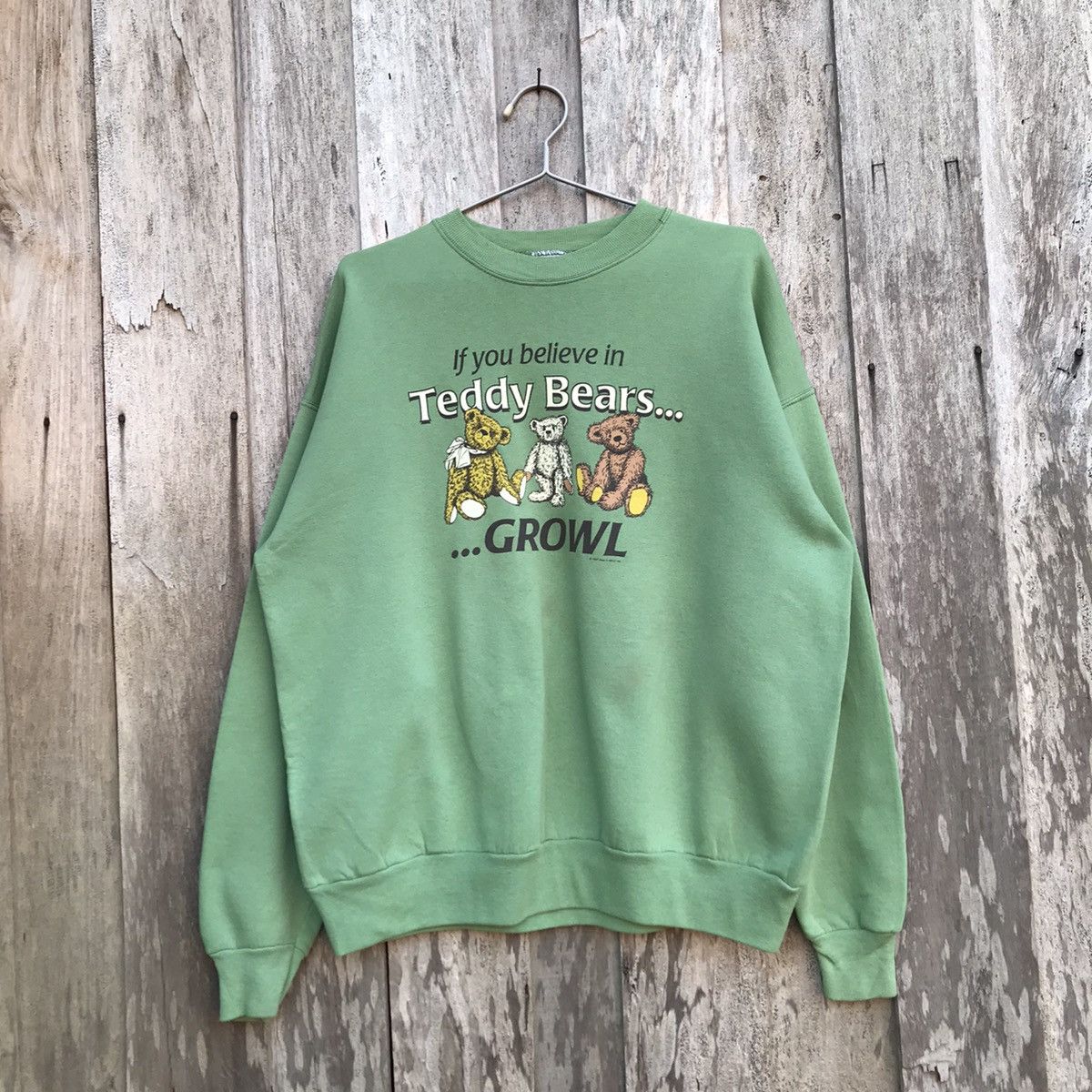 Vintage Hanes Teddy Bears Growl Sweatshirt Big Print
