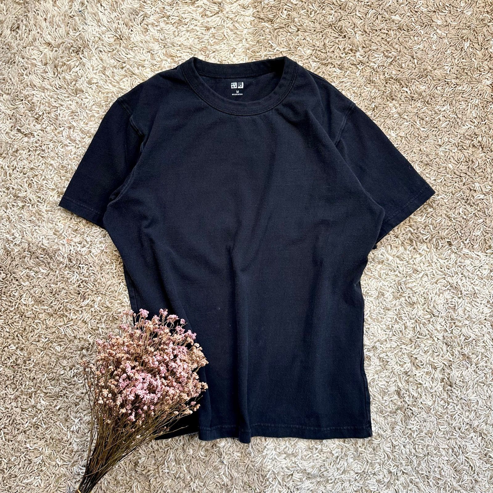 Uniqlo U Christophe Lemaire Oversized Black Faded T Shirt M Hoodie, Sweatshirt | FlexRushtees.com