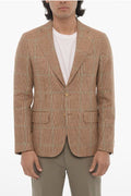 Corneliani Cc Collection Half Lined Retailored Suit With Check Pattern