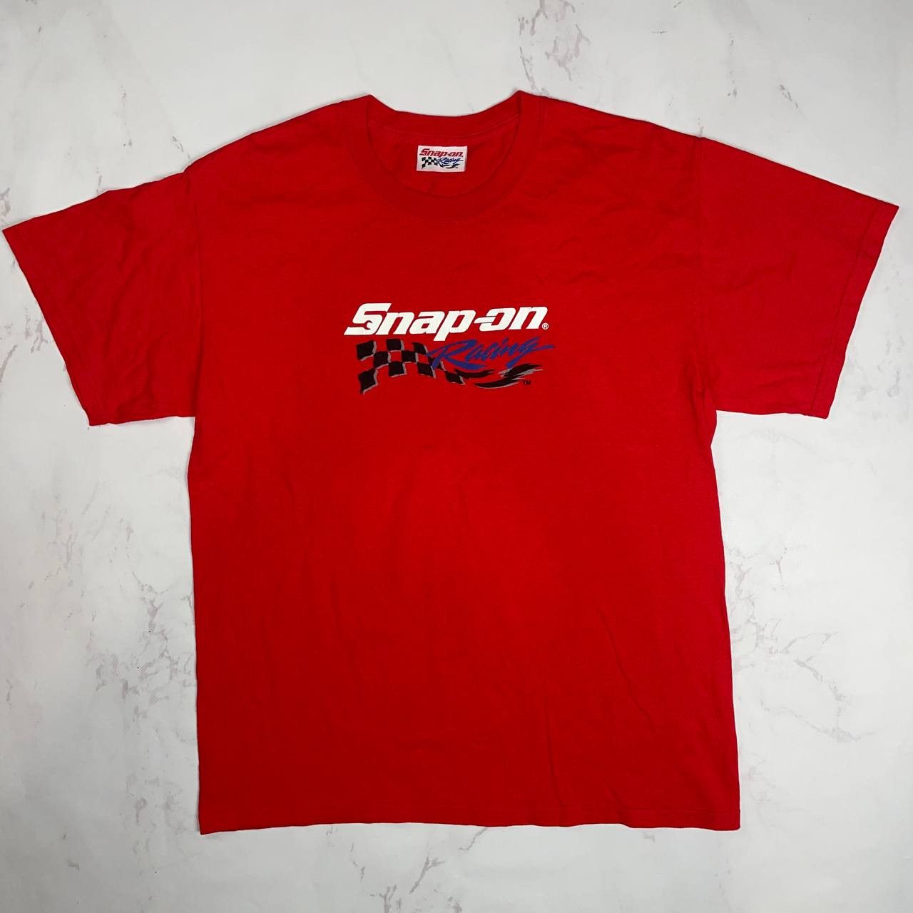 Vintage Racing Snap On Tools Tshirt Red T Shirt Size Xl Hoodie, Sweatshirt | FlexRushtees.com