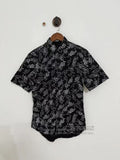 Dior Size38 Black Full Print Slogan Logo Shirt Short Sleeve Hoodie, Sweatshirt | FlexRushtees.com