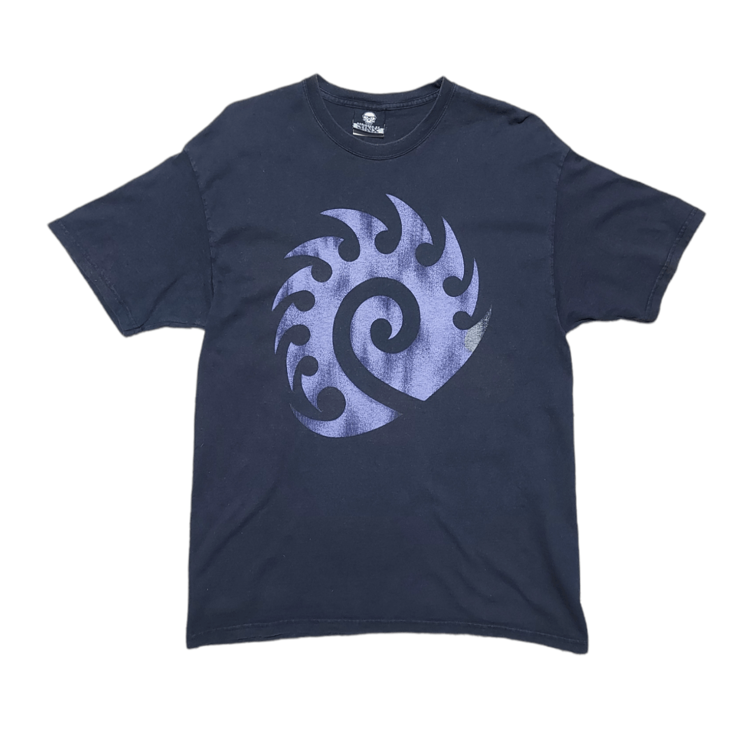 Vintage Vtg Starcraft 2 Zerg Logo Blizzard Double Sided T Shirt