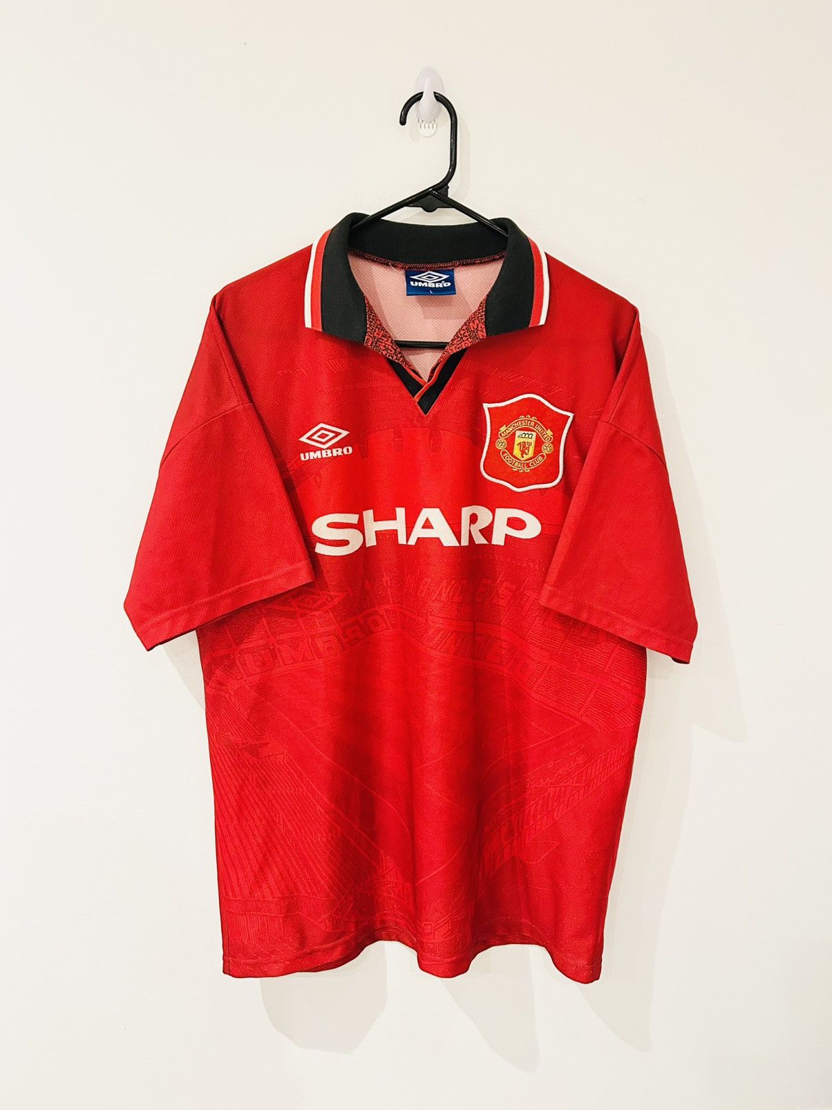 Vintage Manchester United 1995 96 Home Jersey