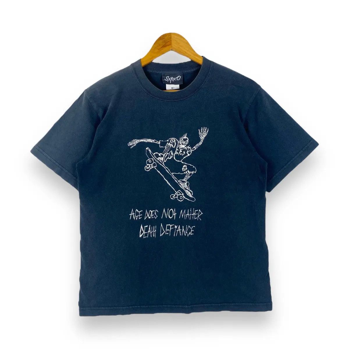 Other Sxpxd Age Does Not Matter Death Defiance Skate Faded Tee Hoodie, Sweatshirt | FlexRushtees.com