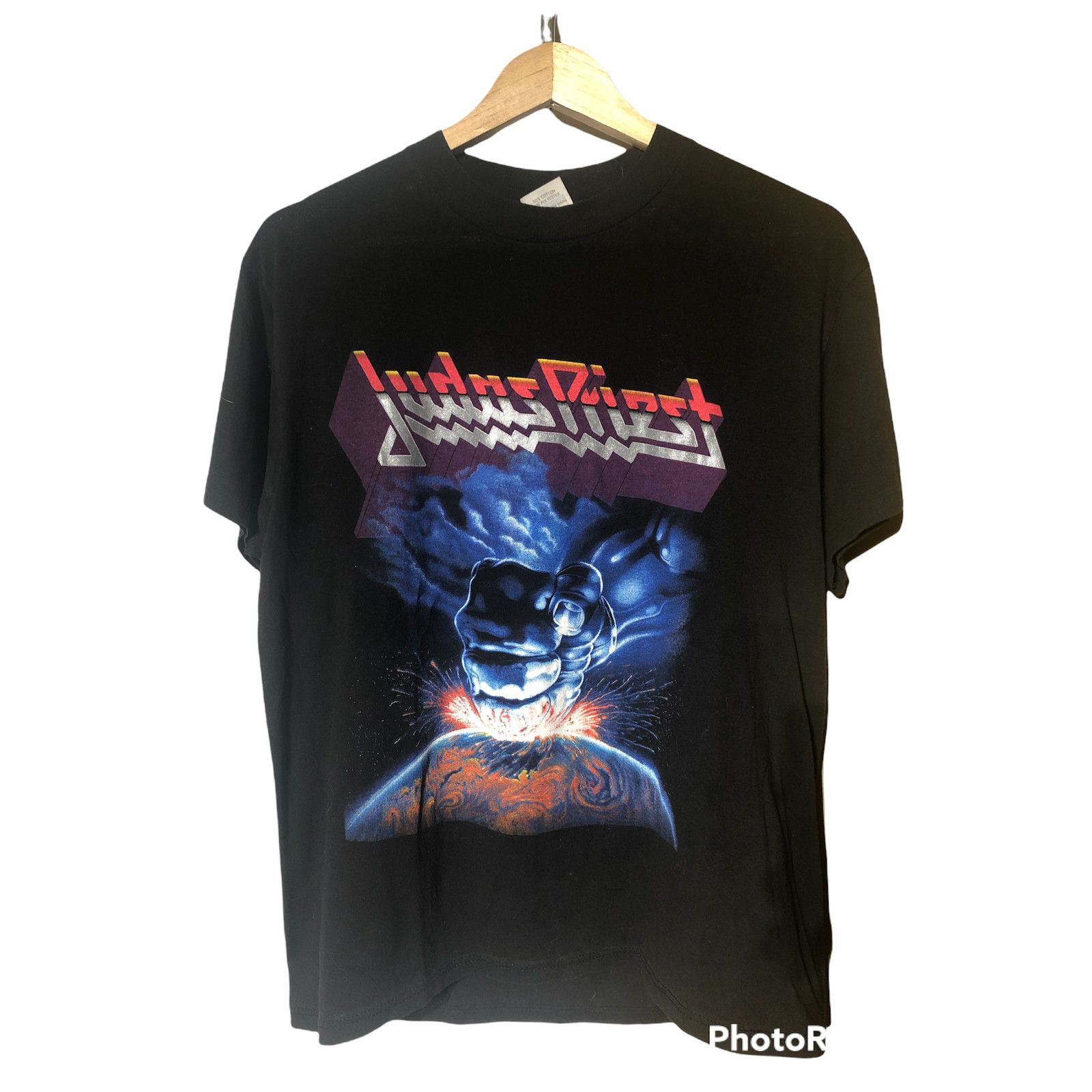 Vintage Judas Priest Ram It Down Shove It Up Tour Tee Large Hoodie, Sweatshirt | FlexRushtees.com