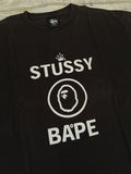 Bape X Stussy Tee Hoodie, Sweatshirt | FlexRushtees.com