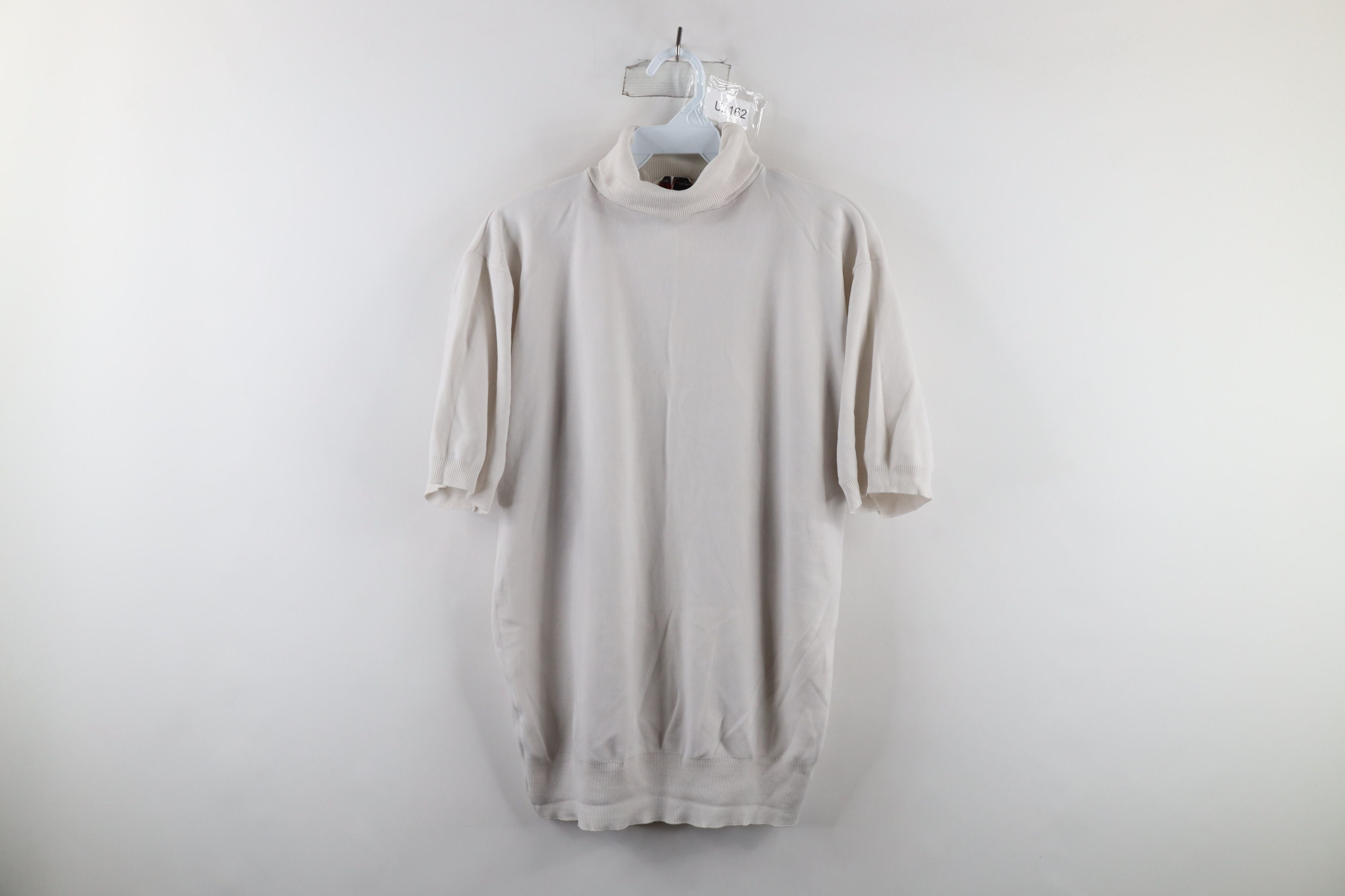 Vintage 50s 60s Ban Lon Short Sleeve Turtleneck Gray Usa