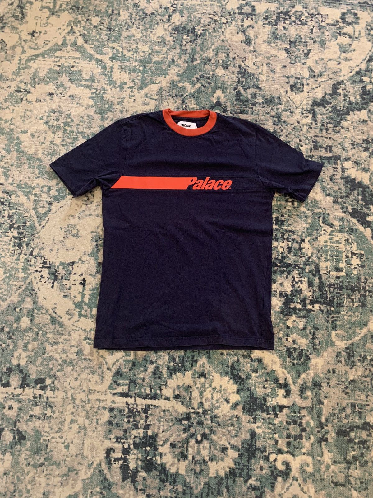 Palace T Shirt Navy And Orange Hoodie, Sweatshirt | FlexRushtees.com