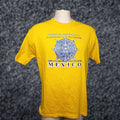 Vintage King Retro T Shirt Mexican Travel Aztec Calender Yellow Mens Large Adult Short Sleeve Crew N Hoodie, Sweatshirt
