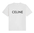 Celine Logo Tee White Lightly Worn Hoodie, Sweatshirt | FlexRushtees.com