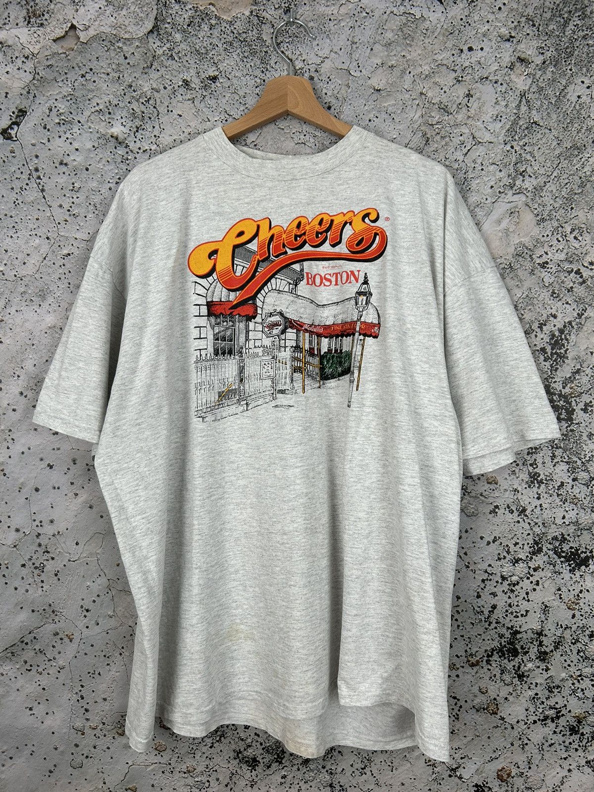 Vintage Boston Cheers Graphic Tee Usa Rare Hype Hoodie, Sweatshirt | FlexRushtees.com