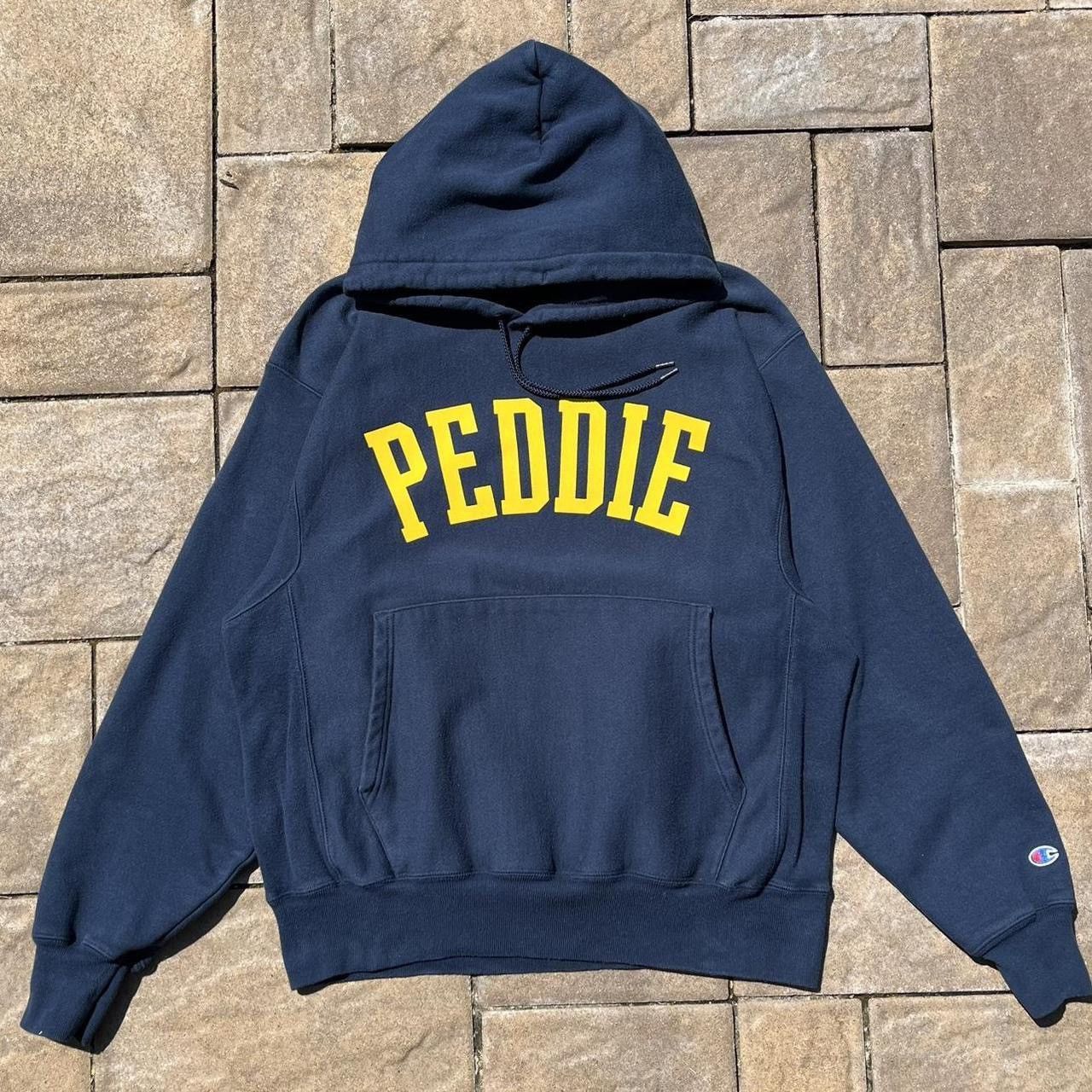 Vintage Champion Reverse Weave Peddie Hoodie Sweatshirt T-Shirts | FlexRushtees.com