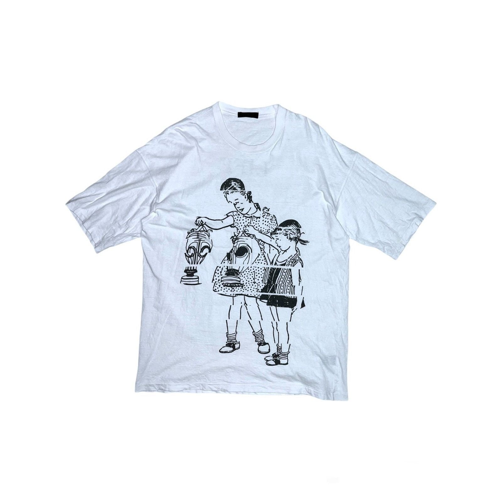Jun Takahashi Undercover Gas Mask Life Oversized Tee Hoodie, Sweatshirt | FlexRushtees.com