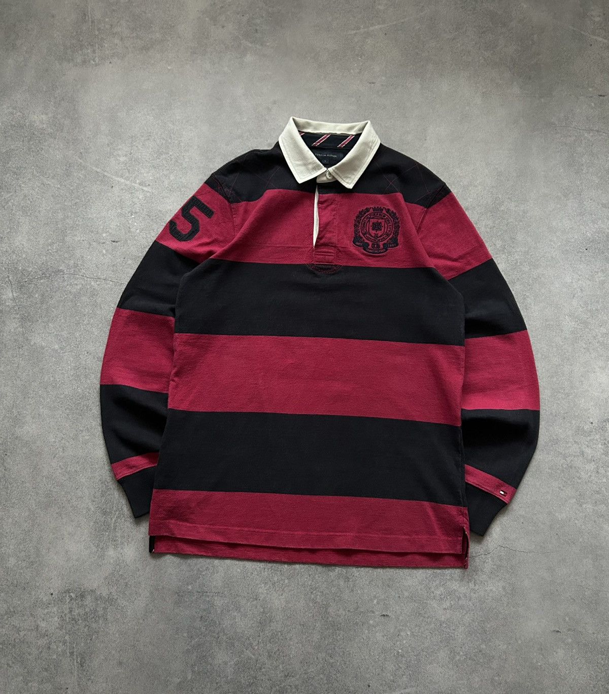 Tommy Hilfiger X Vintage Vintage Tommy Hilfiger Rugby Jersey New York Mens T-Shirts, Hoodie, Sweatshirt