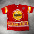 Vintage 90 S Houston Rockets Basketball All Over Graphic T Shirt Hoodie, Sweatshirt | FlexRushtees.com